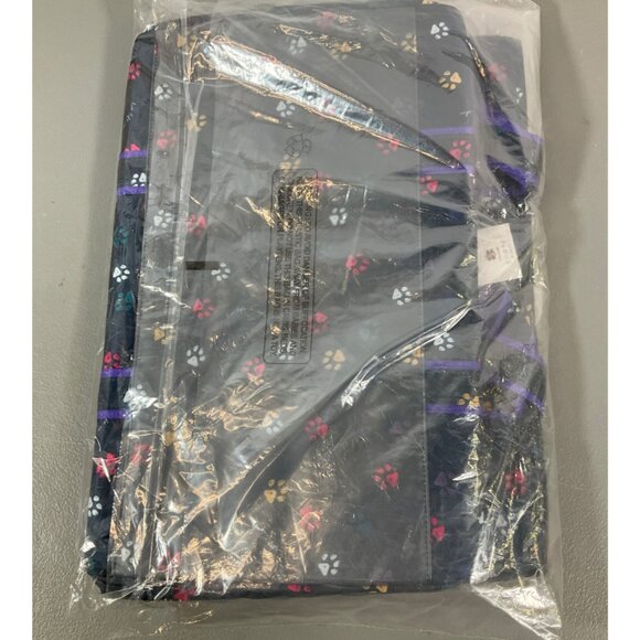 Lug Rover Paws Oversized Tote - Durable Navy Textile Bag with Purple Accents - Picture 3 of 6